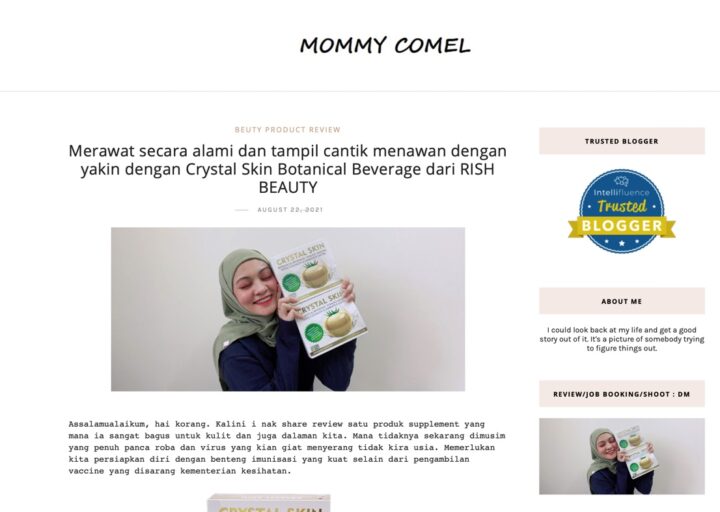 “Look Beautiful And Confident with Crystal Skin From RISH BEAUTY”, Mommy Comel Said